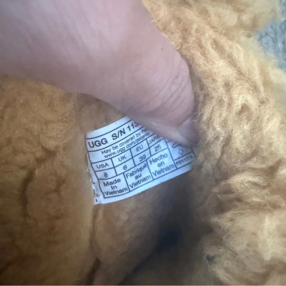 UGG BAILEY BOW RETRO SPOTS SWEET POTATO SUEDE WINTER WOMEN'S BOOTS SIZE US 8 - Picture 7 of 10